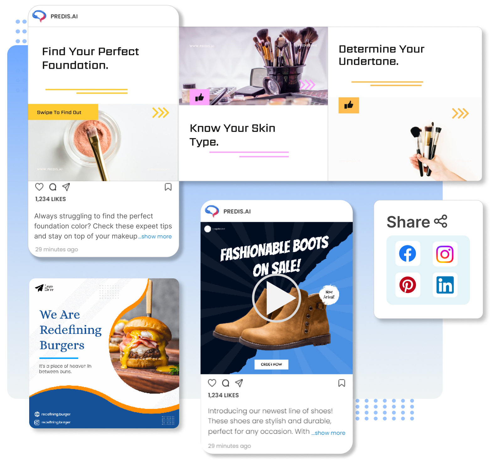 Creating video using Predis.ai