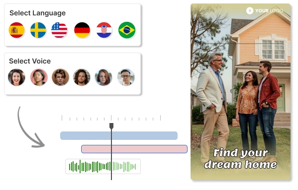 make TikTok with voiceover
