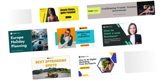 multiple types of banners