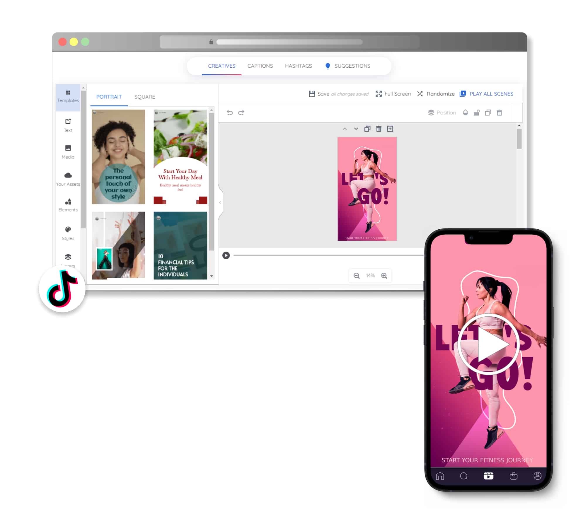 AI TikTok maker