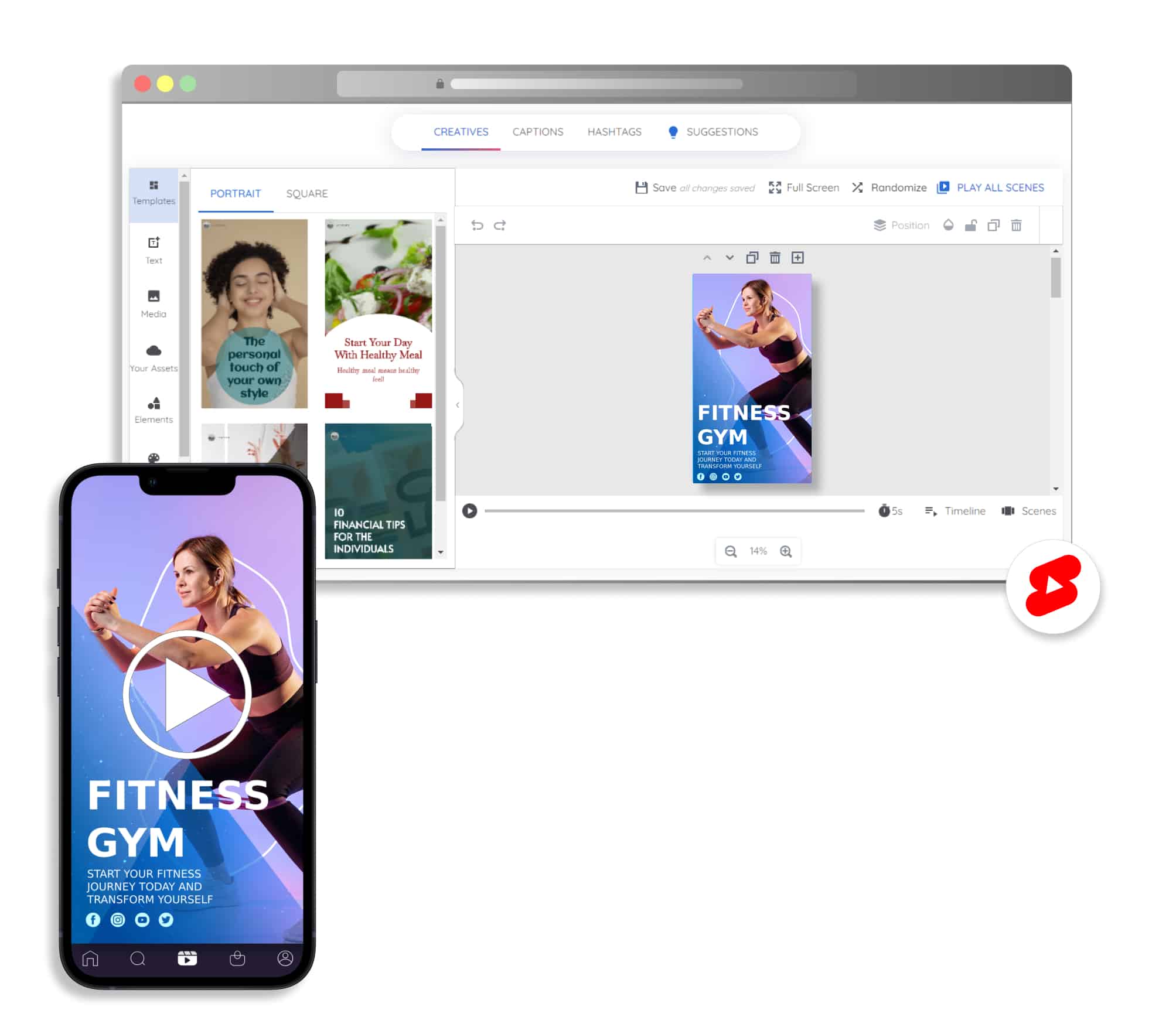 AI YouTube shorts maker