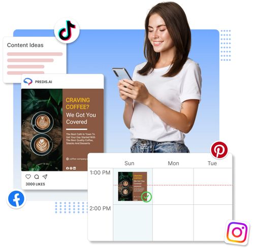 Fresh, unique Social post ideas generated in seconds