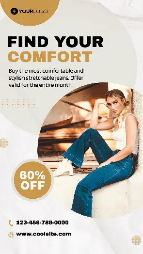 jeans shop tiktok template