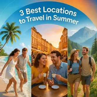 travel social media post template