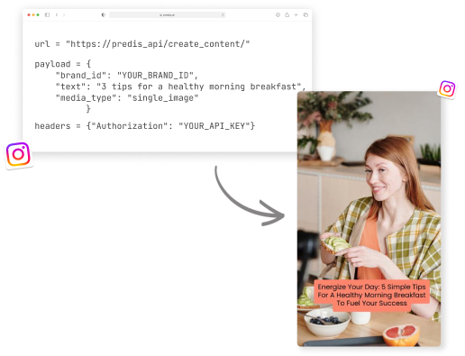 AI to make reels with API